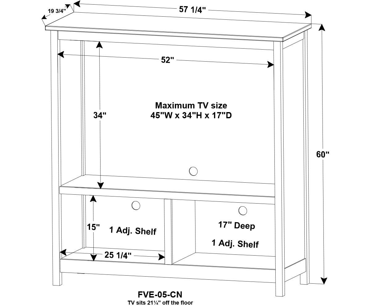 Centennial Entertainment Center with Doors - Image 3