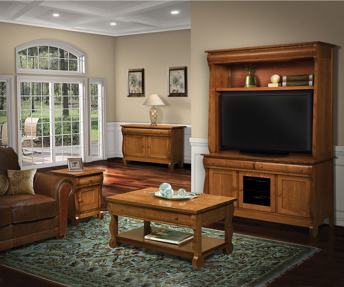 Old Classic Sleigh End Table - Image 2