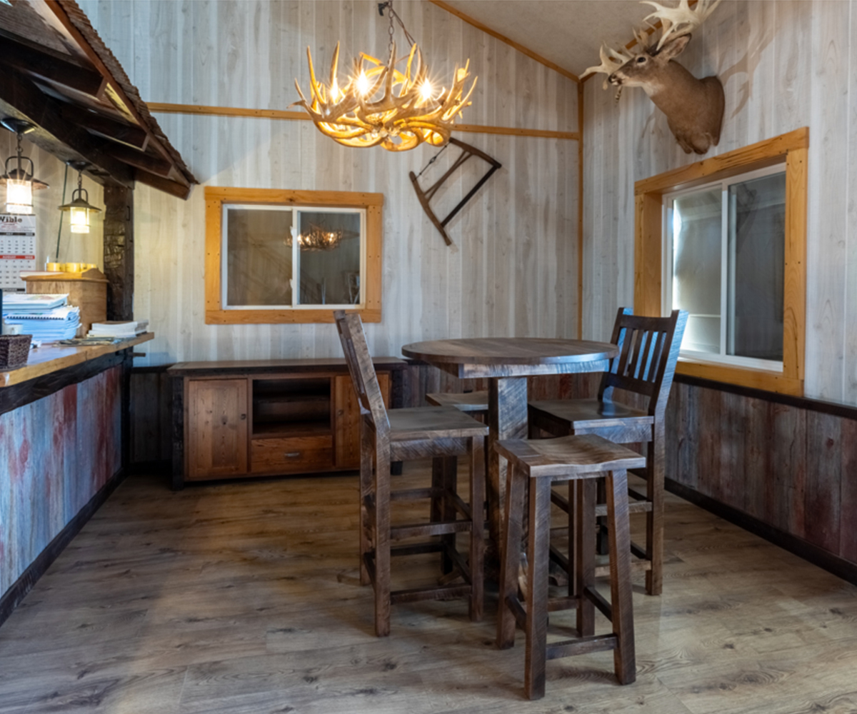 Rough Cut Maplewood Pub Table - Image 2