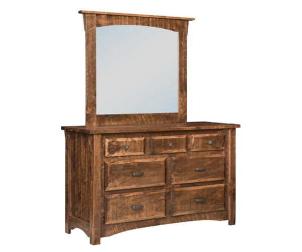 Rough Cut Maplewood 7 Drawer Dresser