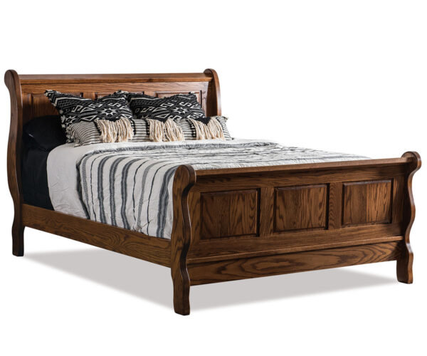 Classic Raised Panel Sleigh Bed