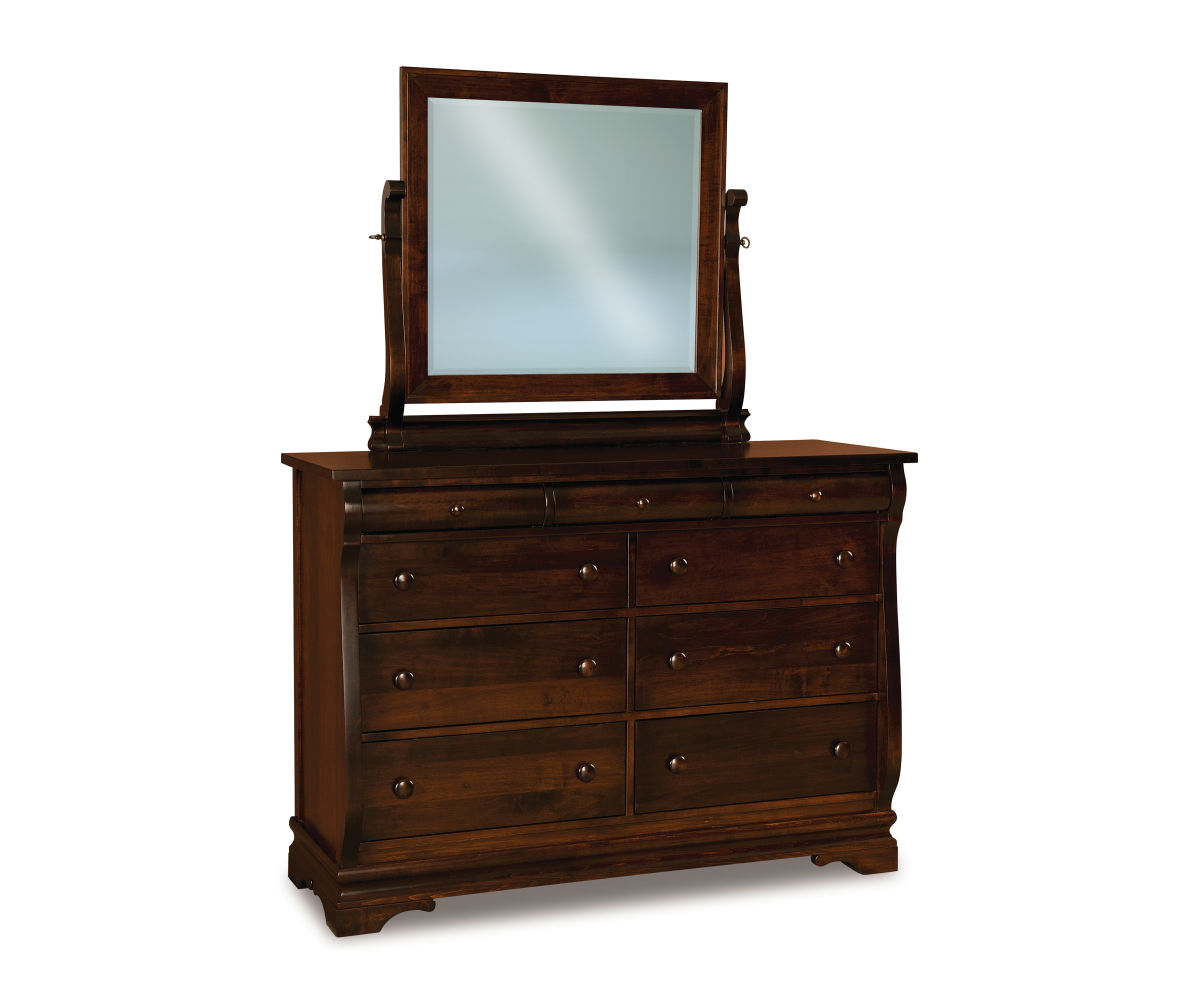 Chippewa Sleigh 9 Drawer Dresser - 58"W