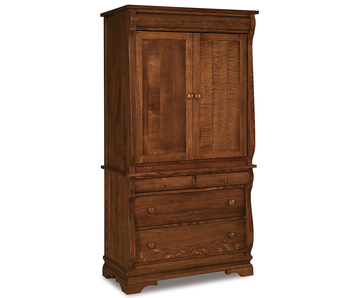 Chippewa Sleigh Armoire - 37¾"W