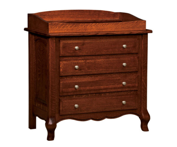French Country 4 Drawer Dresser With Changing Box Top Option