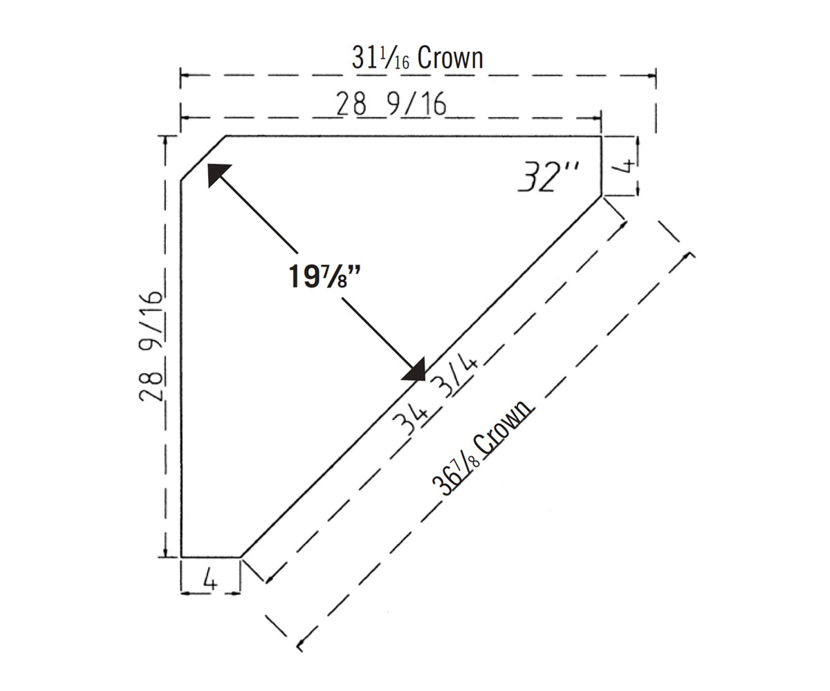 Spruce Creek 32" Corner Hutch - Image 2
