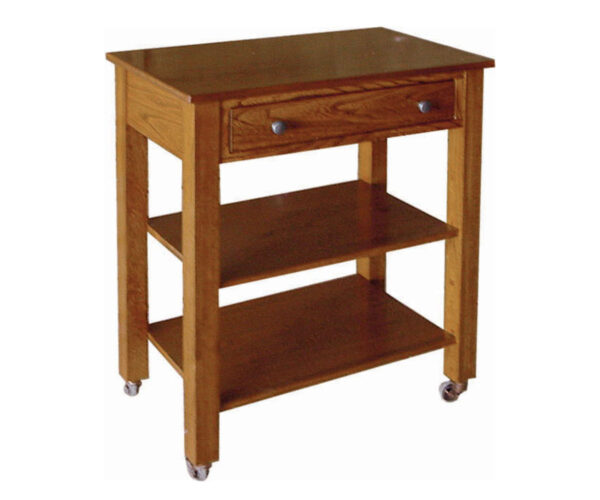 Knob View Microwave Cart