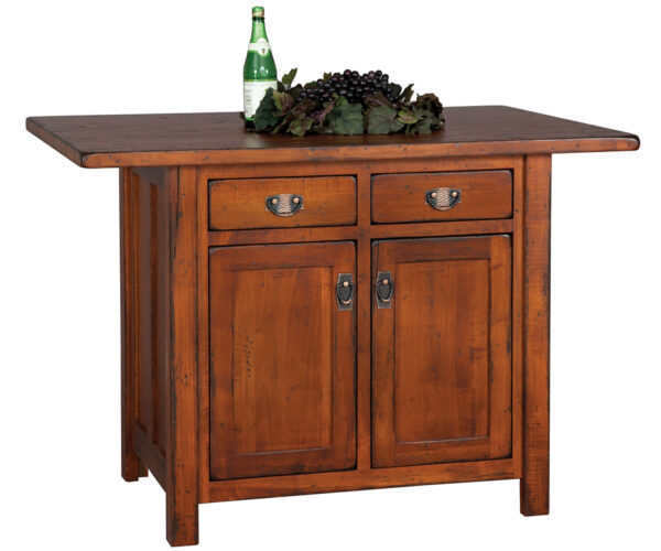 Ancient Mission Island With Butcher Block Top