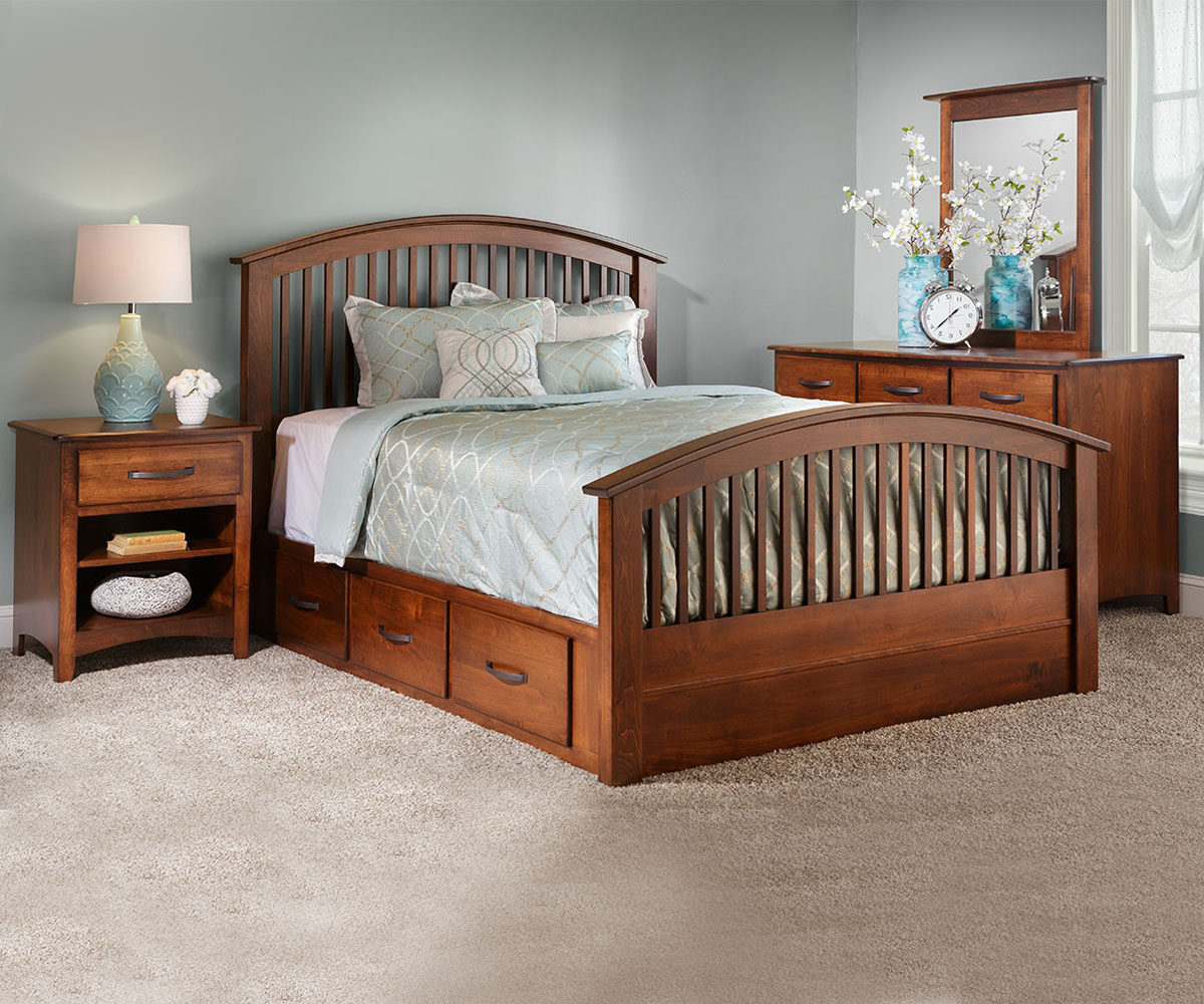 Concord Bed With Storage Rails - Image 2