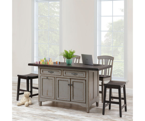 Lexington Island With Plank Top Collection