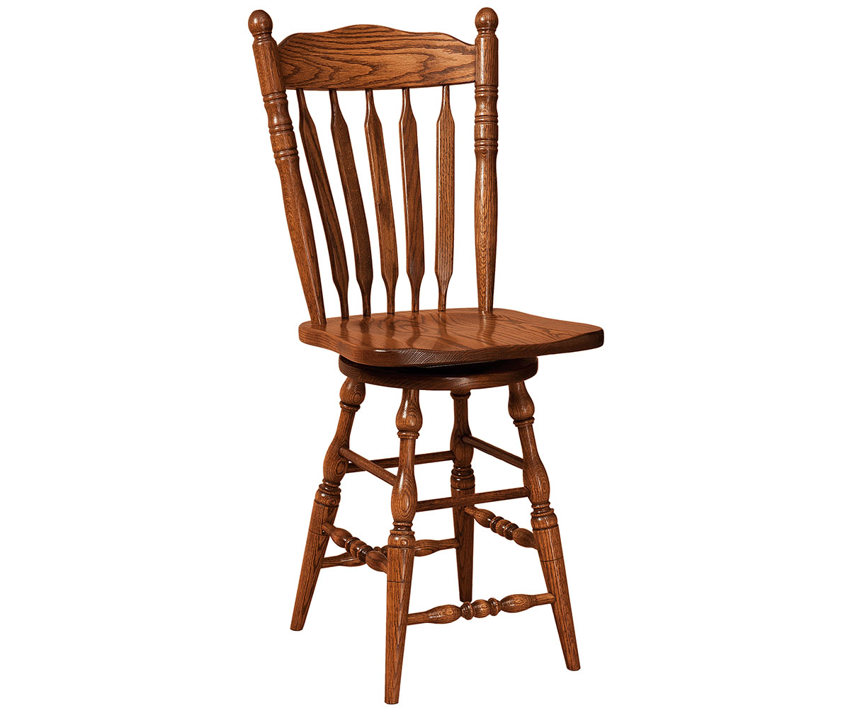 Post Paddle Swivel Bar Stool