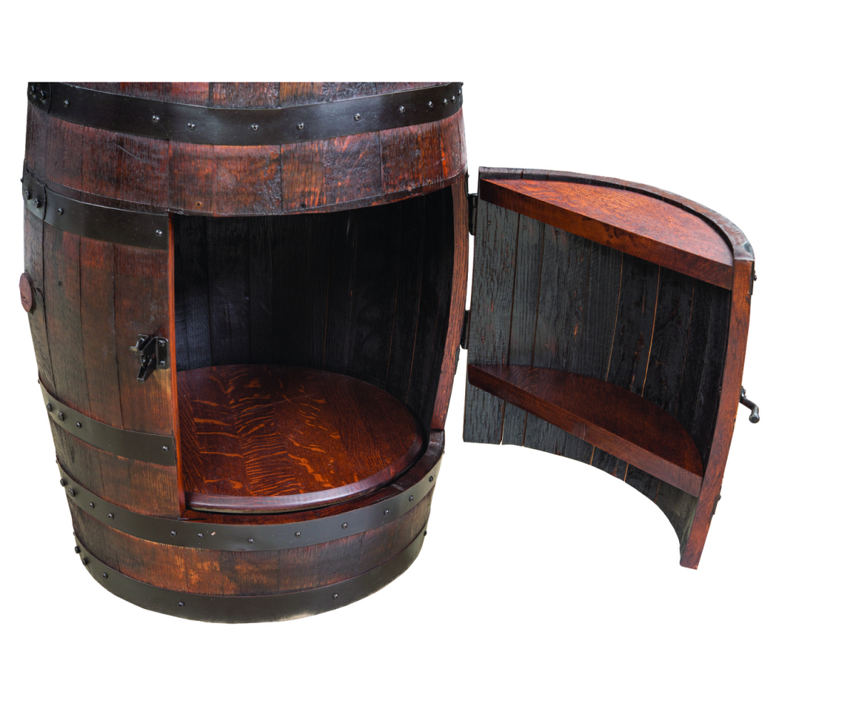 Barrel Hutch with Shelf - Image 2