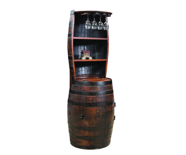 Barrel Hutch with Shelf