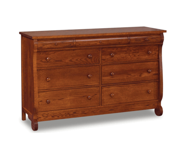 Old Classic Sleigh 9 Drawer Dresser